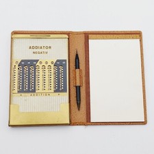 Vintage Addiator Negativ Mit Hülle und Anleitung 