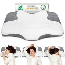 Memory Foam Kopfkissen Nackenkissen Orthopädisch Schlafkissen Nackenstützkissen