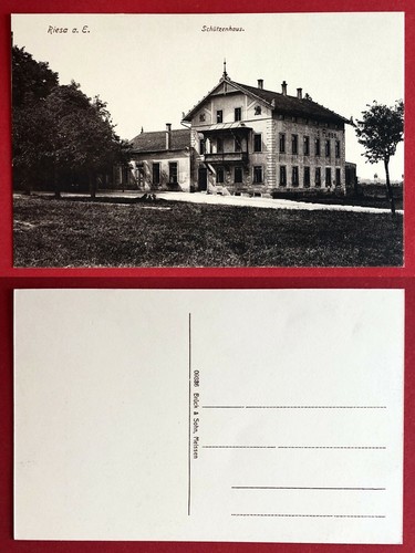 Riesa 1920 schützenhaus - ak,