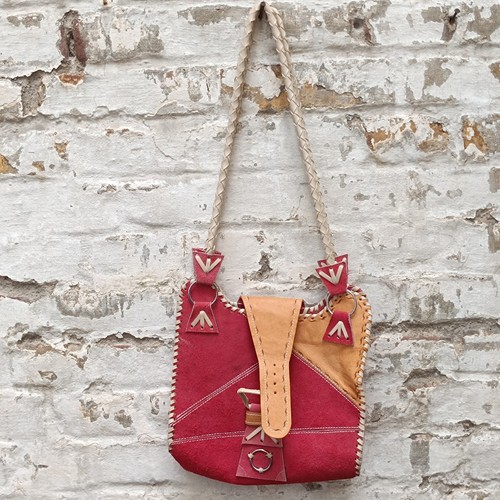 Vintage 70er wildleder tasche - vintage,