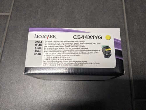 Lexmark toner c544x1yg yellow - toner,
