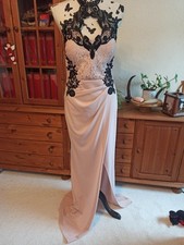 Lipsy London Gr. 40 Abendkleid Kleid Spitze Schlitz 20er 30er Burlesque Neu