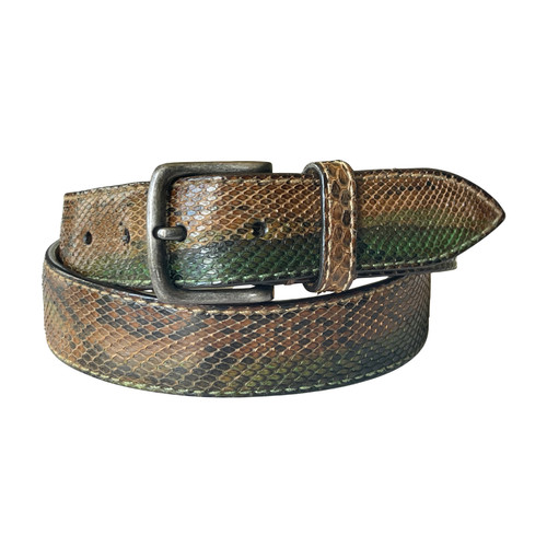 Pythonleder gürtel made - pythonleder,