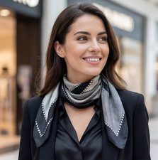 Seidentuch Halstuch beige