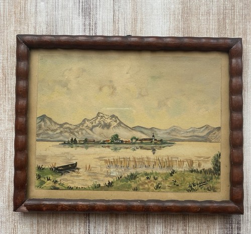 Kraemer aquarell chiemsee - a.,
