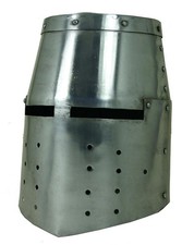 Kreuzritter Ritterhelm Topfhelm Mittelalter Rüstung LARP sca Reenactment R212
