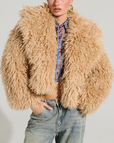 Luxus oversized kragen - ***,