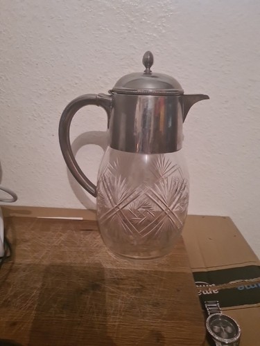 Vintage kristallglas karaffe - vintage,