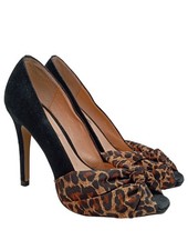 BUFFALO LONDON Peeptoe Pumps Damen Pumps Gr. DE 39 schwarz-nude Casual-Look