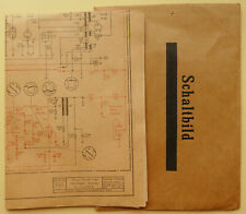 Schaltplan Philips Fernseher Truhe Michelangelo Automatic 23CD321A von 1961.