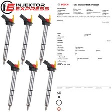6x 0445115037 Einspritzdüse Injektor Audi A4 VW 3.0 TDI 059130277AB 059130277BD