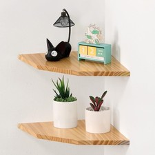 Holz eck wandregale 2er set - holz-eck-wandregale,, 2er-set