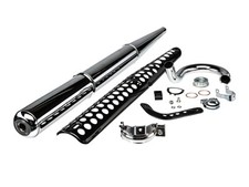 Set: Auspuff Chrom Komplett