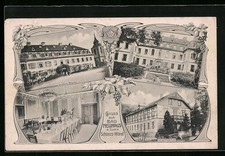 AK Bad Neuhaus a. Saale, Schloss-Hôtel, Innenansicht Speisesaal, Dependance 191 