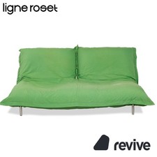 Ligne Roset Calin Stoff Zweisitzer Limette Grün Sofa Couch