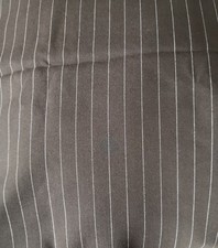 TOP QUALITÄT GANZWOLLE ANZUG in BRAUN NADELSTREIFEN (3 Meter)