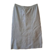  Weicher LEDERROCK / Midirock / Rock aus NAPPALEDER in BEIGE Gr. M