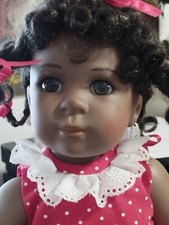 Künstlerpuppe *Jasmine* von Jeanne Singer mit Zertifikat  u. Puppenständer SUPER