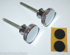 Kluson Multi Lock 2 Endpins / Gurtpins Nickel vintage sicherer Halt