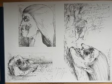 Günter Grass, Lithographie, e.a. mit Widmung, Künstlerexemplar, handsigniert 