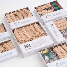 Holzschienen-Set aus