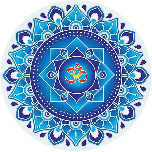 Fensterbild mandala blau - fensterbild, --