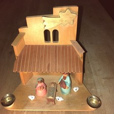 Erzgebirge Krippe Leuchter