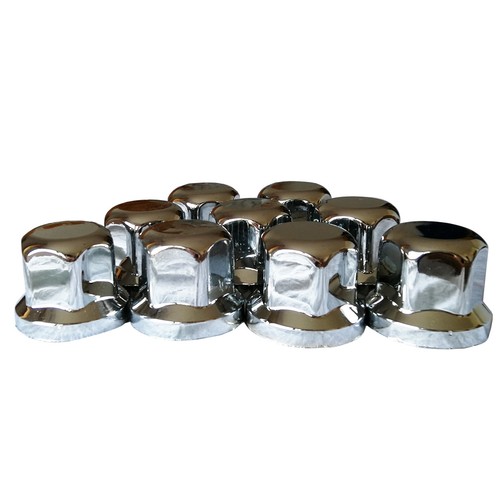 60x 32mm radmutterkappen chrom - 60x,