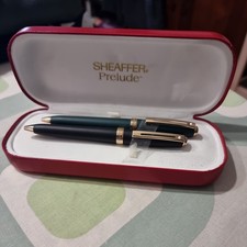 2x Sheaffer Prelude | Dreh-Kugelschreiber | Grün & Schwarz | Mit Etui 