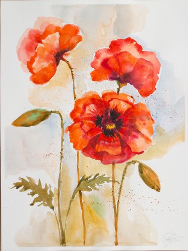 Original aquarell dort wo - original-aquarell,