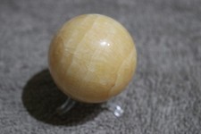 Orangen Calcit Kugel ca. 58 mm Edelstein Kugel Natur + Kunstoffständer