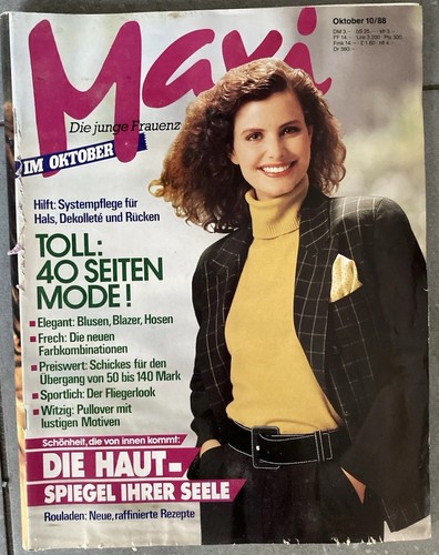 Maxi schnittmusterheft 88 - maxi, 10/88