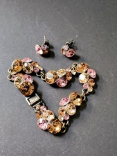 Konplott Petit Glamour Alte Kollektion Swarovski Armband Ohrstecker Disco Star 