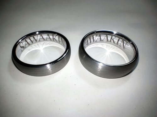 Tungsten carbide ring brushed - carbide,