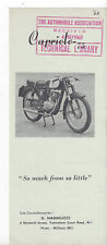 Capriolo aeromere-trento 75cc turismo speciale 1960 Prospekt brochure depliant