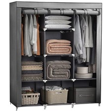 Stoffschrank Kleiderschrank Faltschrank Stoffkleiderschrank 175x130x45 cm Retoo