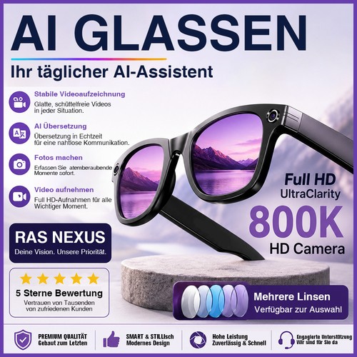 Smart glasses 1080p - smart,