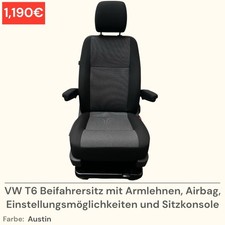 VW T5 T6 T6.1 Beifahrersitz