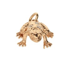18 kt Rotgold Damen Frosch