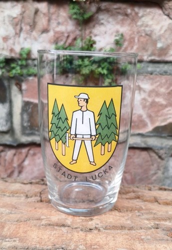 Glas stadt lucka - lucka, wappen