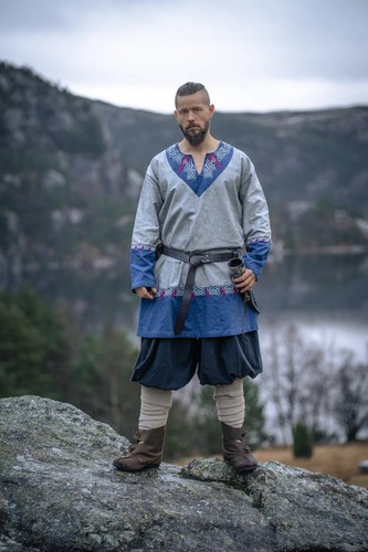 Wikinger tunika grau unisex - wikinger,