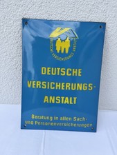 Emaille Schild Emailschild Deutsche Versicherung Anstalt