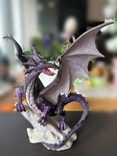 Figur Statue Drache aus Kunststein / Polyresin Höhe ca. 23,5cm