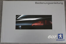 Peugeot 607 Bedienungsanleitung "Dez. 2001" Betriebsanleitung - Handbuch