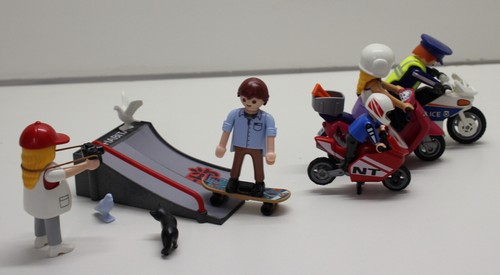 Playmobil skateplatz fotograf - skateplatz,