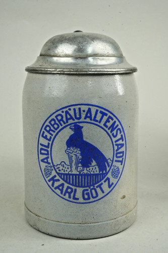 Antiker bierkrug mit - antiker,