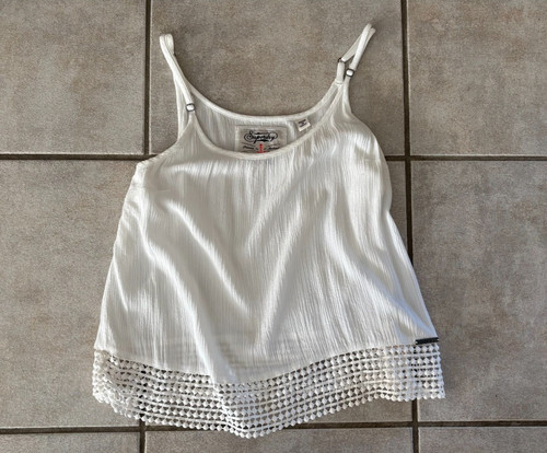 Superdry top weiß - superdry, gr.xs