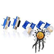 SUB-D DB9 RS232 serial Crimp