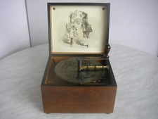 Kalliope Spieluhr 18 Platte Symphonion Polyphon  antique music box 1 disc 7 1/8"