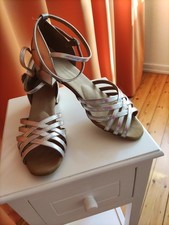 Tanzschuhe Diamant Gr. 6  Silber Weite F Originalkarton Edel WOW!